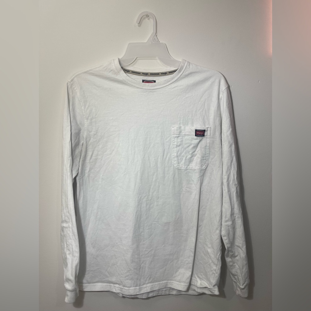 Wrangler White Long Sleeve Tee